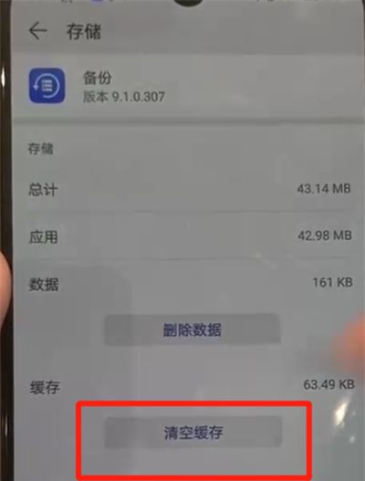 华为p30pro中清理缓存的简单操作教程截图