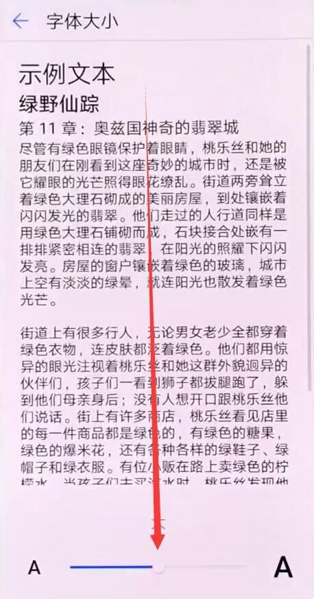 在荣耀畅玩8C中调字体大小的具体流程讲解截图