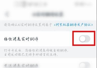 钉钉怎么自动翻译消息? 钉钉消息自动翻译的方法截图