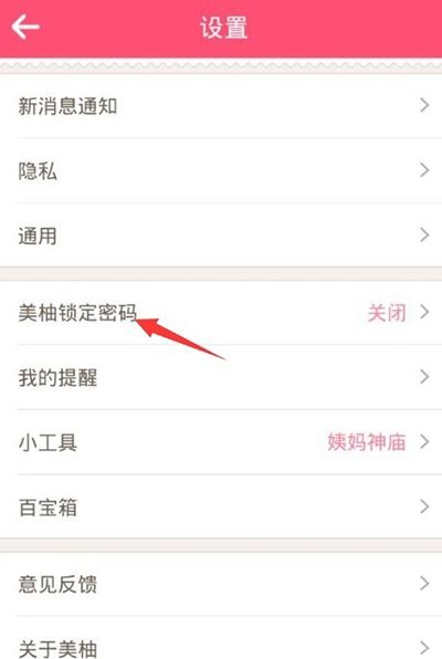 美柚APP设置密码的基础操作截图