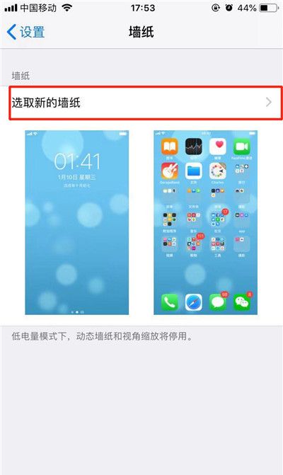 苹果xs设置动态壁纸的操作流程截图