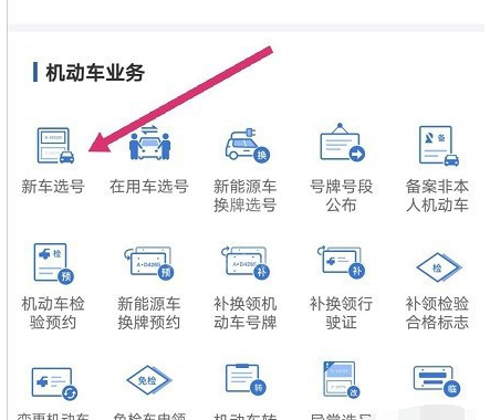 交管12123车牌号在哪里选择?交管12123车牌号的选择步骤截图