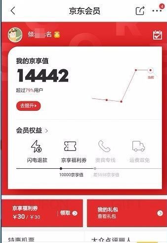 京东京享值怎么查看？京东京享值查看方法截图