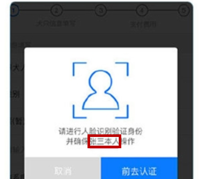 使用支付宝刷脸领取狗证的详细操作截图