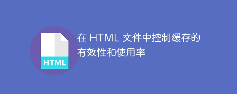 在 html 文件中控制缓存的有效性和使用率