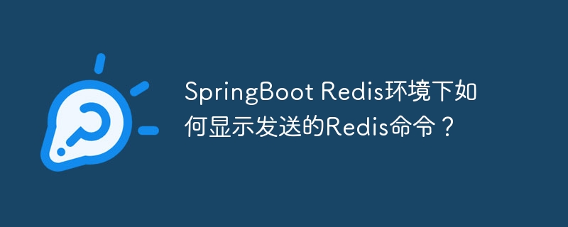 springboot redis环境下如何显示发送的redis命令？