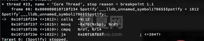 如何逆向分析Spotify.app并hook其功能获取数据