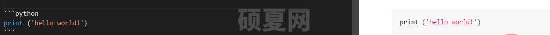 代码高亮显示