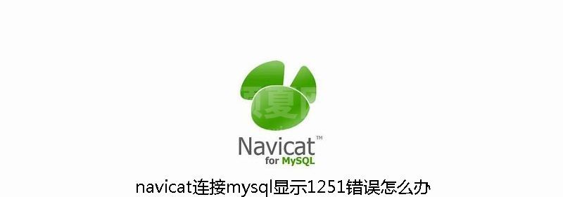 navicat连接mysql显示1251错误怎么办