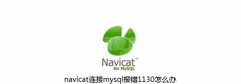 navicat连接mysql报错1130怎么办