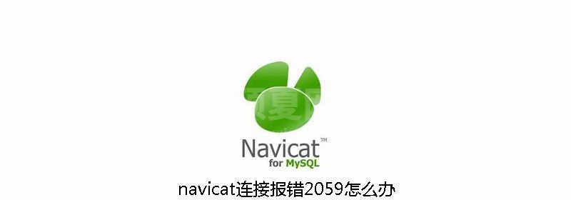 navicat连接报错2059怎么办