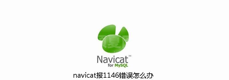 navicat报1146错误怎么办