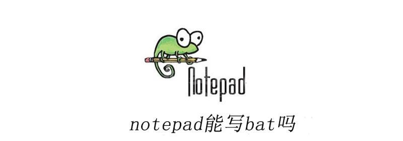 notepad能写bat吗