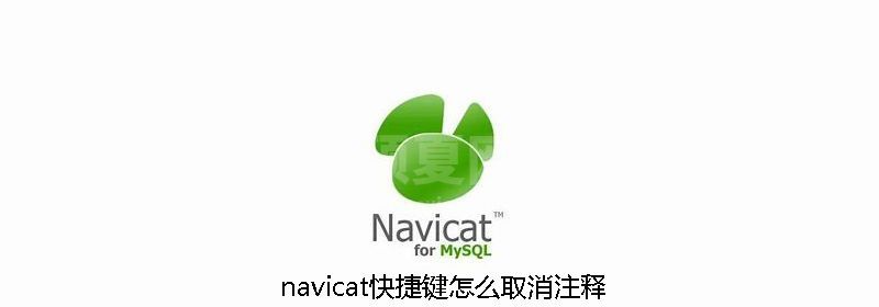 navicat快捷键怎么取消注释