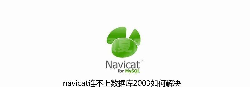 navicat连不上数据库2003如何解决