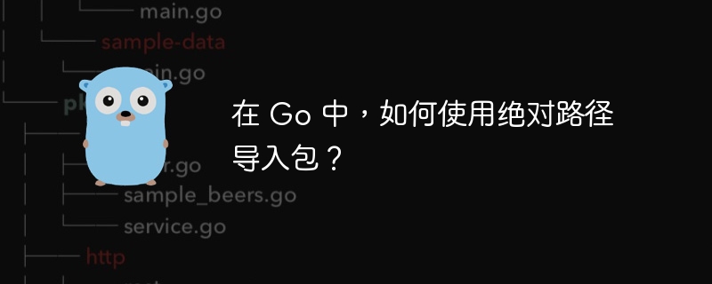 在 go 中，如何使用绝对路径导入包？