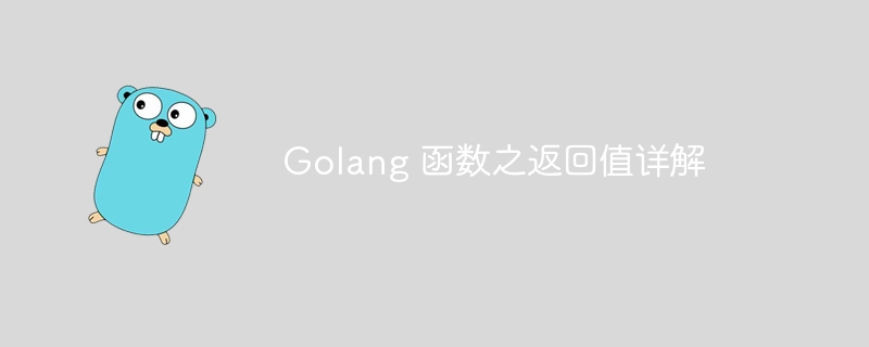 Golang 函数之返回值详解