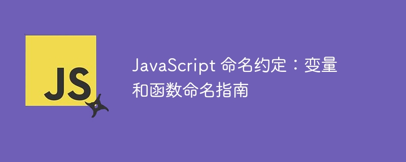 javascript 命名约定：变量和函数命名指南