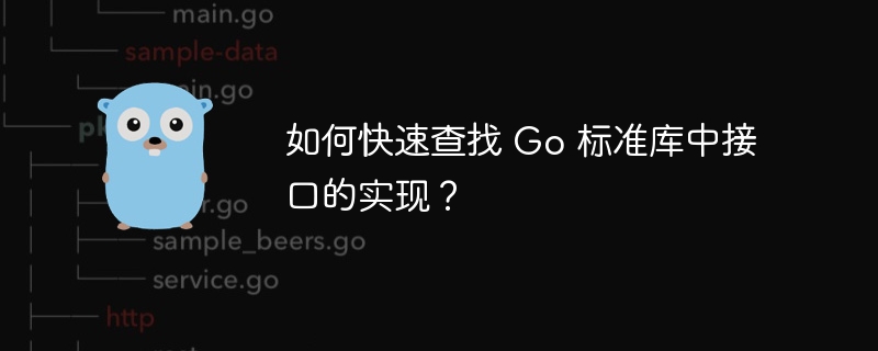 如何快速查找 go 标准库中接口的实现？