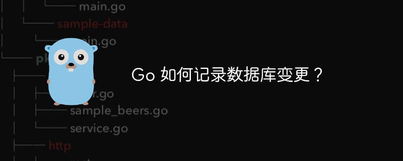 go 如何记录数据库变更？