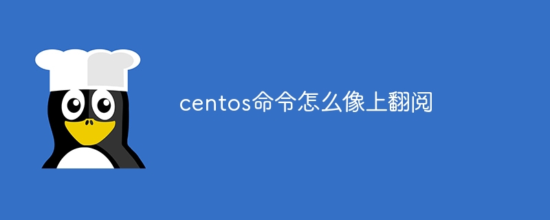 centos命令怎么像上翻阅