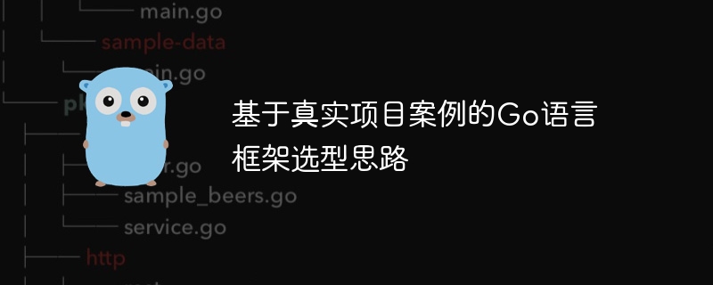 基于真实项目案例的Go语言框架选型思路