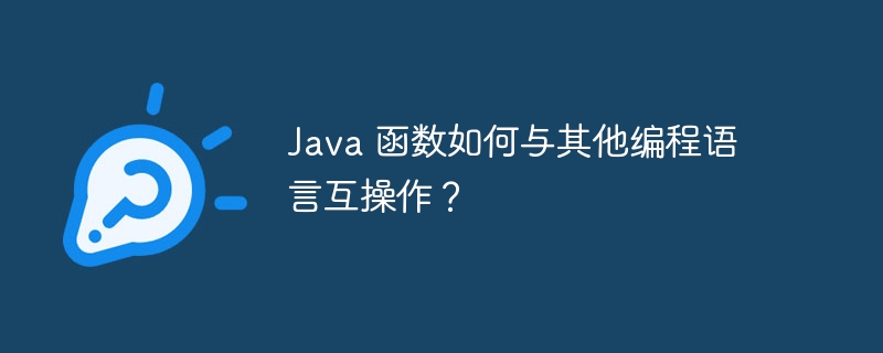 Java 函数如何与其他编程语言互操作？