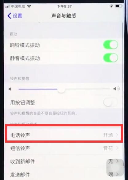 ios12中换铃声操作步骤截图