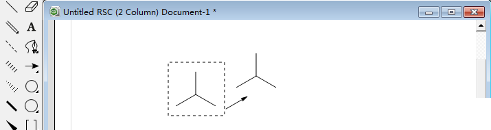 使用ChemDraw绘制出纽曼Newman结构实例的具体步骤截图