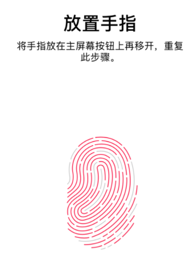 在iPhone中录入指纹的详细步骤截图