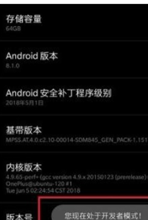 一加7pro打开开发者选项的详细操作教程截图