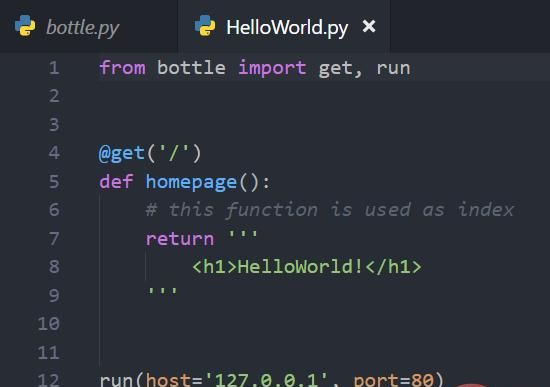 Python轻量级Web框架：Bottle库！