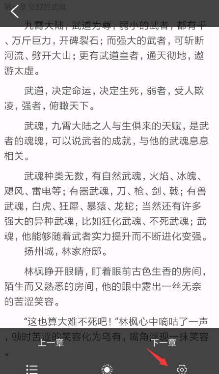 免费小说大全设置字体大小的具体步骤截图