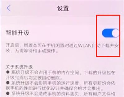 vivox20中关闭系统自动更新的详细方法截图