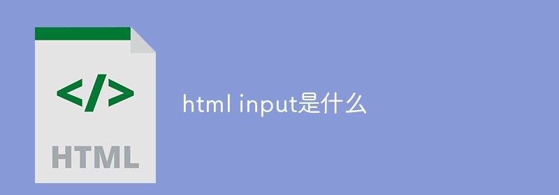 html input是什么