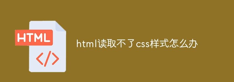 html读取不了css样式怎么办