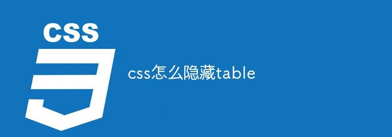 css怎么隐藏table