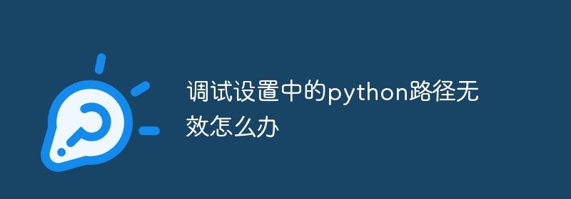 调试设置中的python路径无效怎么办