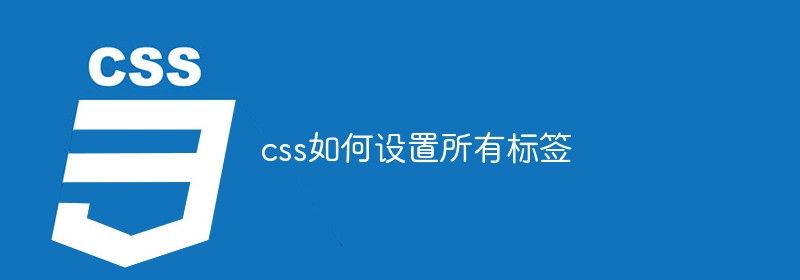 css如何设置所有标签