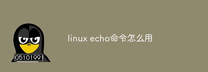 linux echo命令怎么用