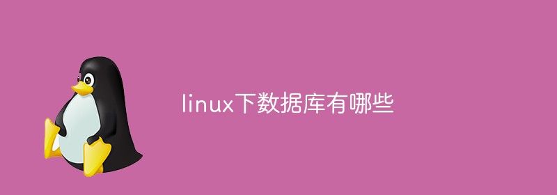 linux下数据库有哪些