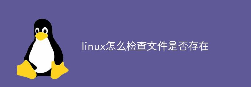 linux怎么检查文件是否存在