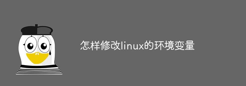 怎样修改linux的环境变量