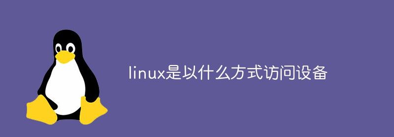 linux是以什么方式访问设备