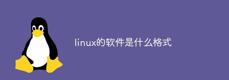 linux的软件是什么格式