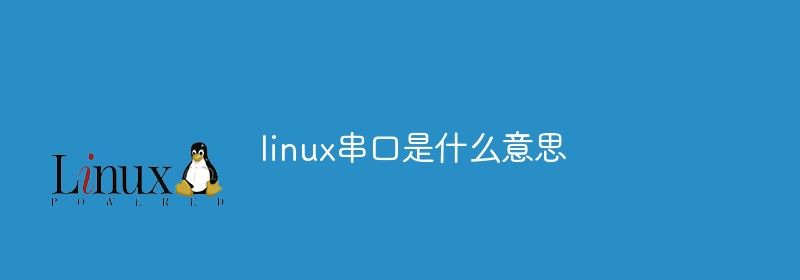 linux串口是什么意思