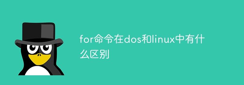 for命令在dos和linux中有什么区别