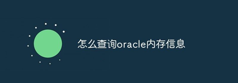 怎么查询oracle内存信息