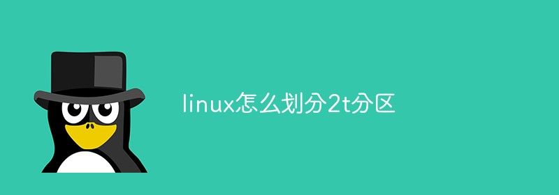 linux怎么划分2t分区