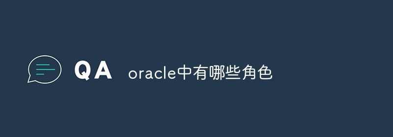 oracle中有哪些角色